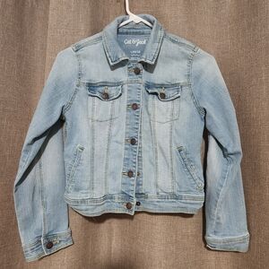 Cat & Jack Light Wash Denim Jacket - Pale Blue